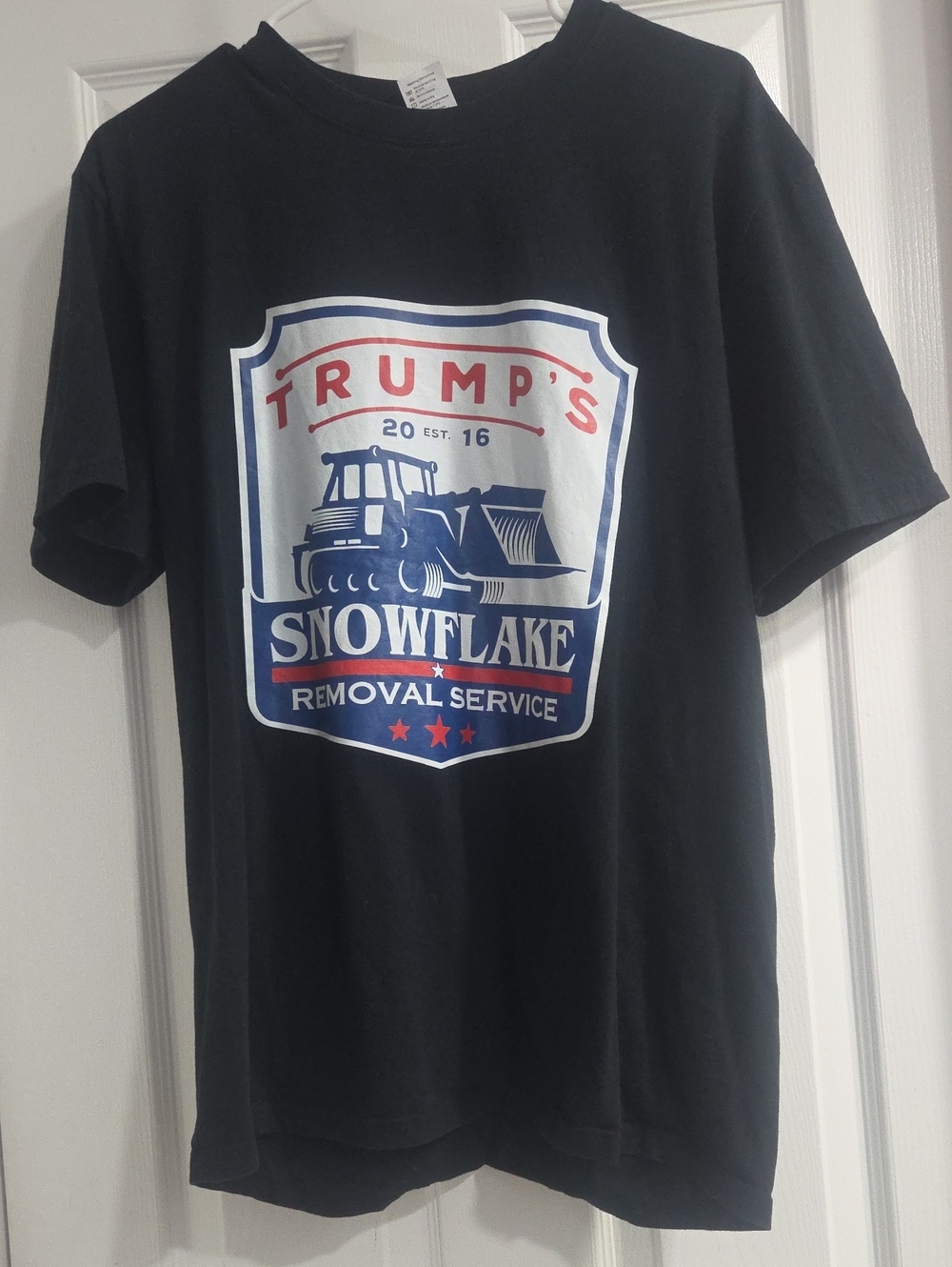 Trump's Snowflake Removal Service Graphic Tee - Black/Red/Blue
